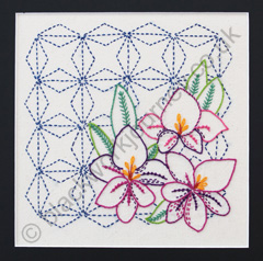 PR0060 - Orchid Sashiko - 5.00 GBP